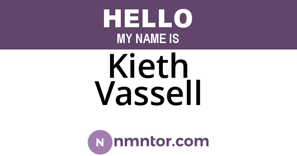 Kieth Vassell