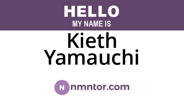 Kieth Yamauchi