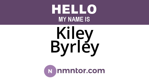 Kiley Byrley