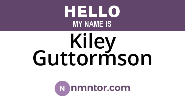 Kiley Guttormson