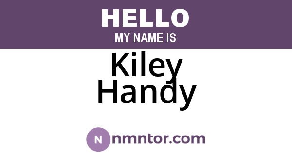 Kiley Handy