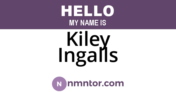 Kiley Ingalls