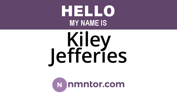 Kiley Jefferies