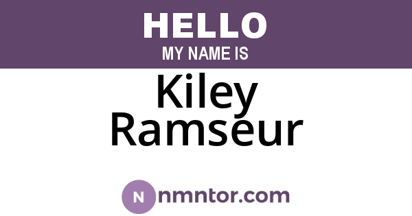 Kiley Ramseur