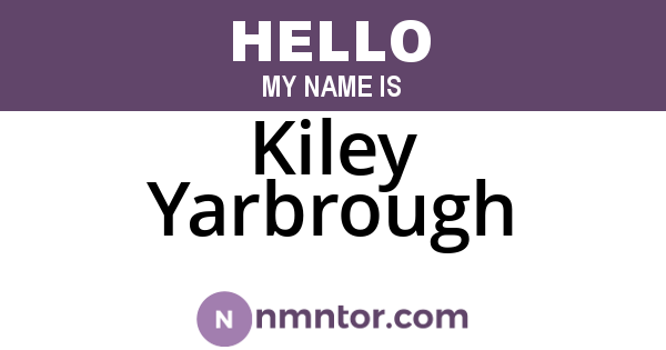 Kiley Yarbrough