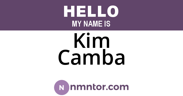 Kim Camba