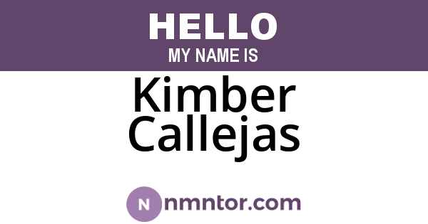 Kimber Callejas