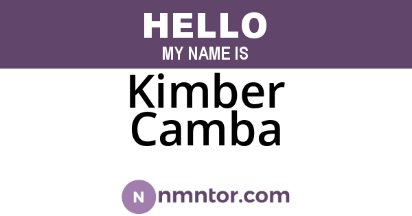 Kimber Camba