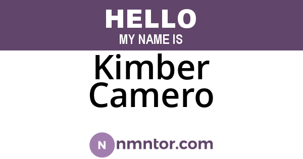 Kimber Camero