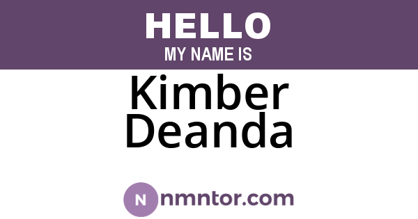 Kimber Deanda