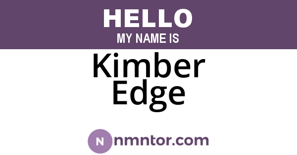Kimber Edge