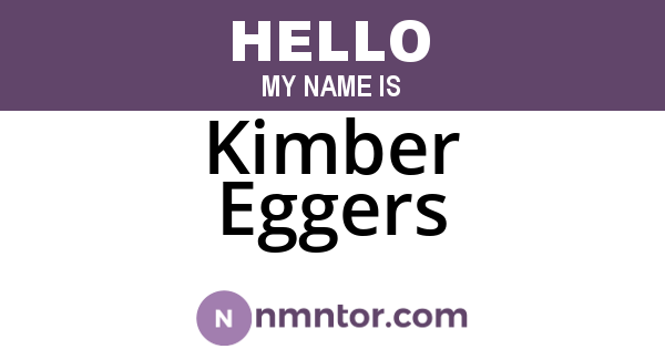 Kimber Eggers