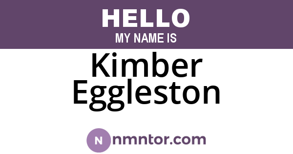 Kimber Eggleston