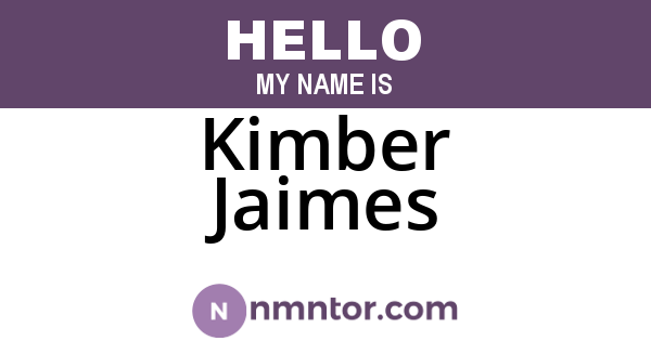 Kimber Jaimes