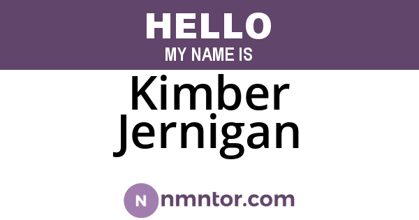 Kimber Jernigan