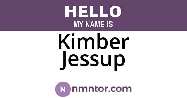 Kimber Jessup