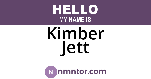Kimber Jett
