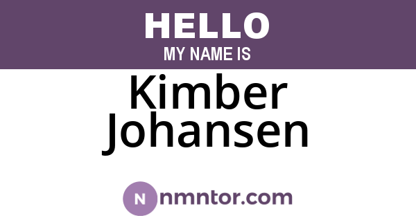 Kimber Johansen