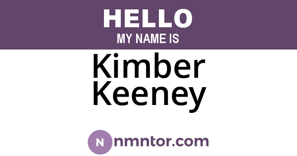 Kimber Keeney