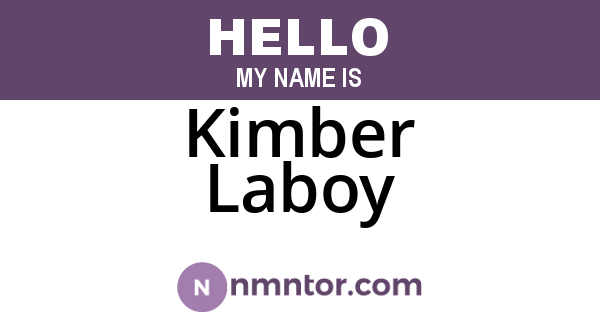 Kimber Laboy