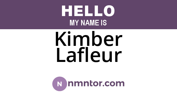 Kimber Lafleur