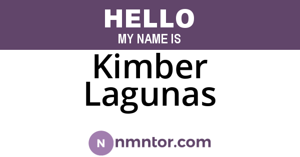 Kimber Lagunas