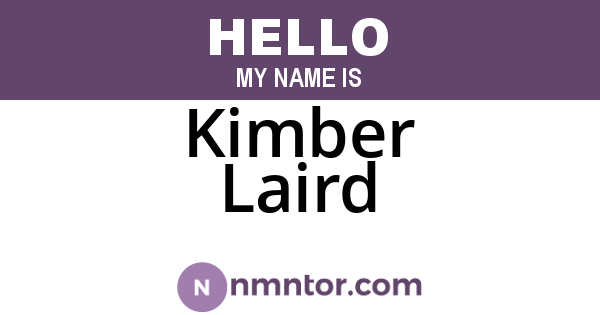 Kimber Laird
