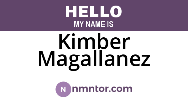 Kimber Magallanez