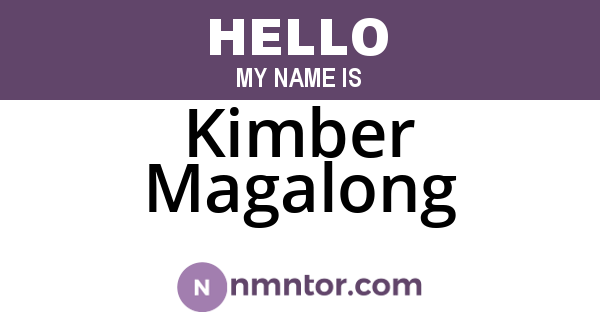 Kimber Magalong
