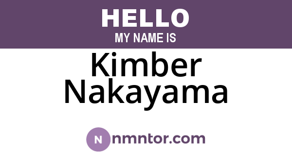 Kimber Nakayama