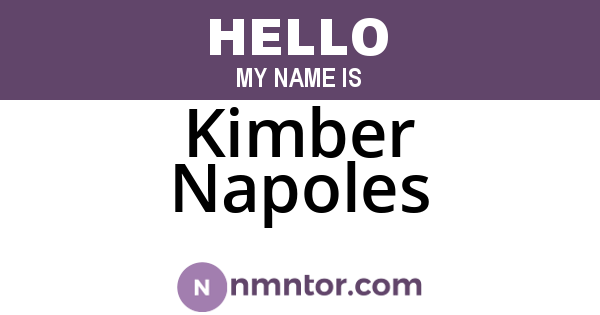 Kimber Napoles