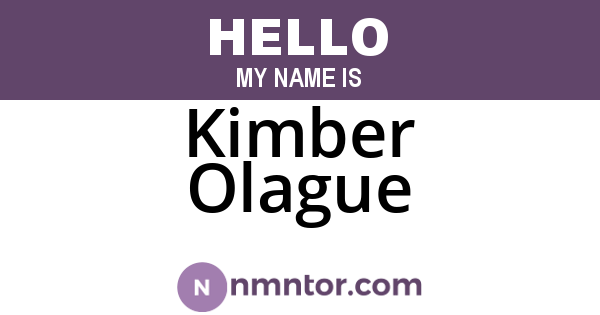 Kimber Olague