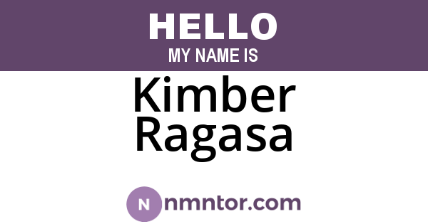 Kimber Ragasa