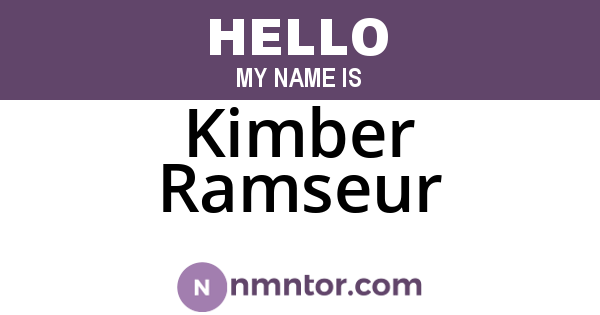 Kimber Ramseur