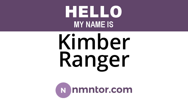 Kimber Ranger
