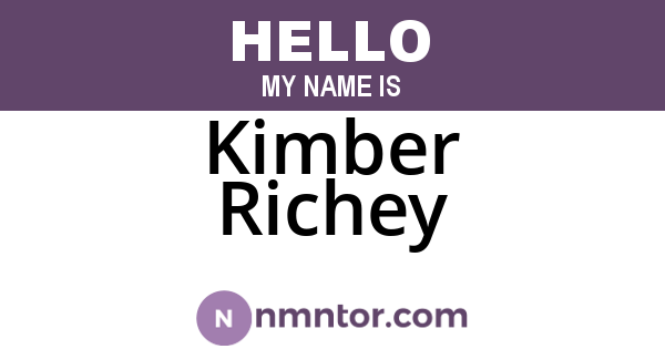 Kimber Richey