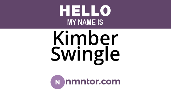 Kimber Swingle