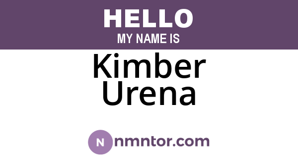 Kimber Urena