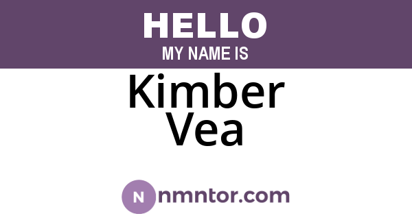 Kimber Vea