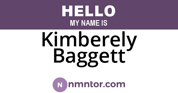 Kimberely Baggett