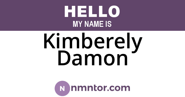 Kimberely Damon