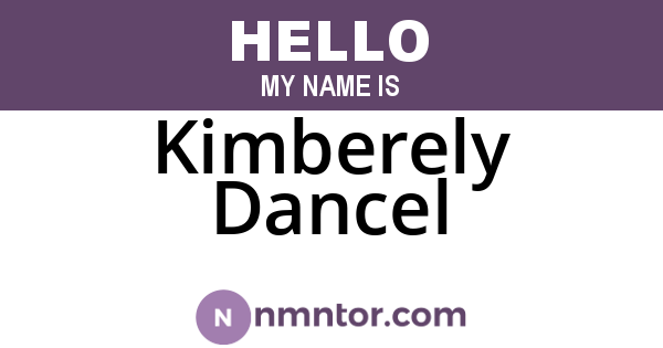Kimberely Dancel