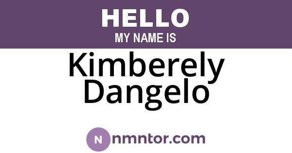 Kimberely Dangelo