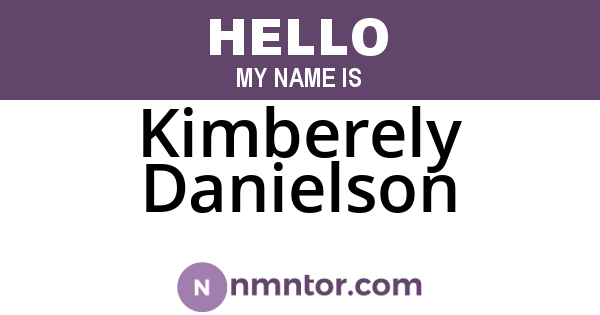 Kimberely Danielson