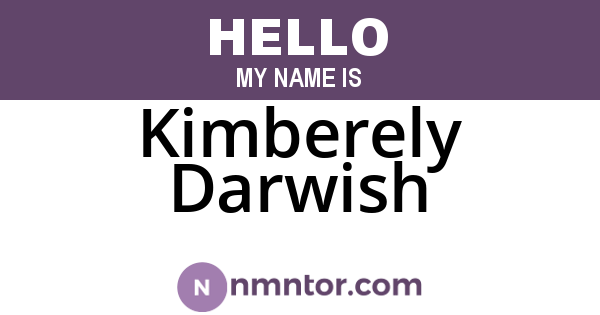 Kimberely Darwish