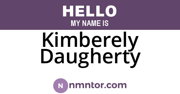 Kimberely Daugherty