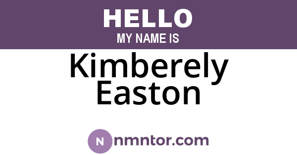 Kimberely Easton