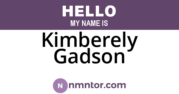 Kimberely Gadson