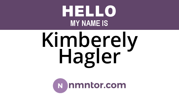 Kimberely Hagler