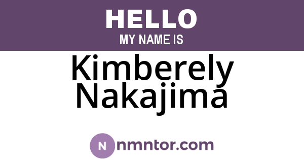 Kimberely Nakajima